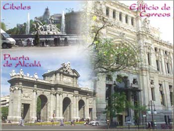 Cibeles, Correos y Puerta de Alcalá